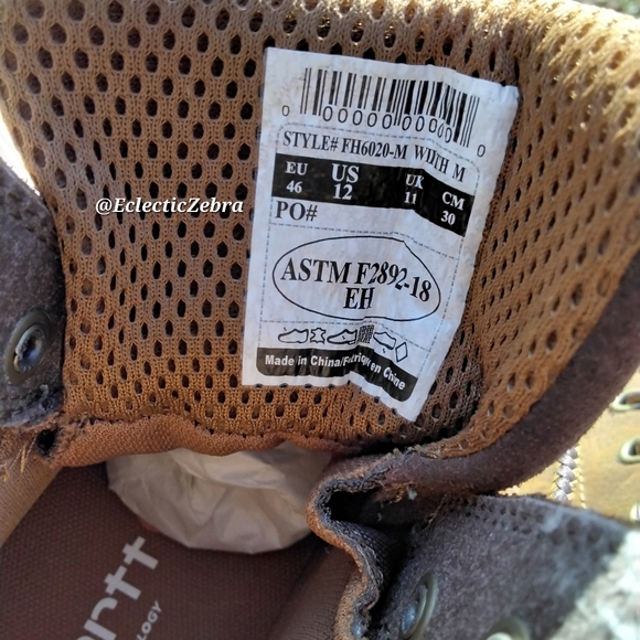 Work boots, new size12 Carhartt - Picture 9 of 13